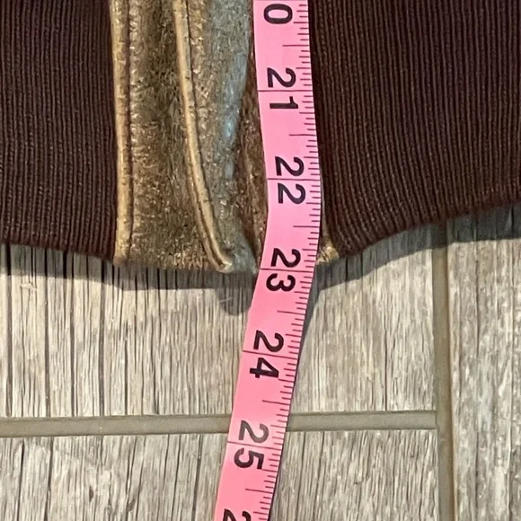 Banana Republic Distressed Leather Bomber Jacket - Picture 13 of 13